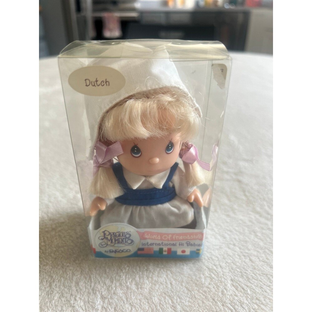 Vintage Precious Moments 4” Dutch, international doll